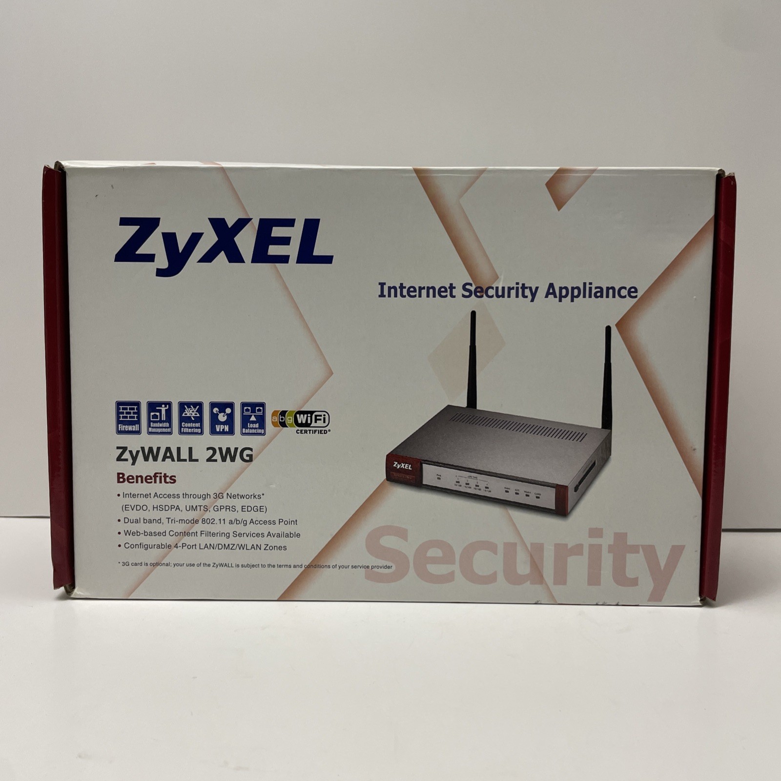 Zyxel Zywall 2WG Internet Network Security Appliance 4 Port LAN Firewall - New -