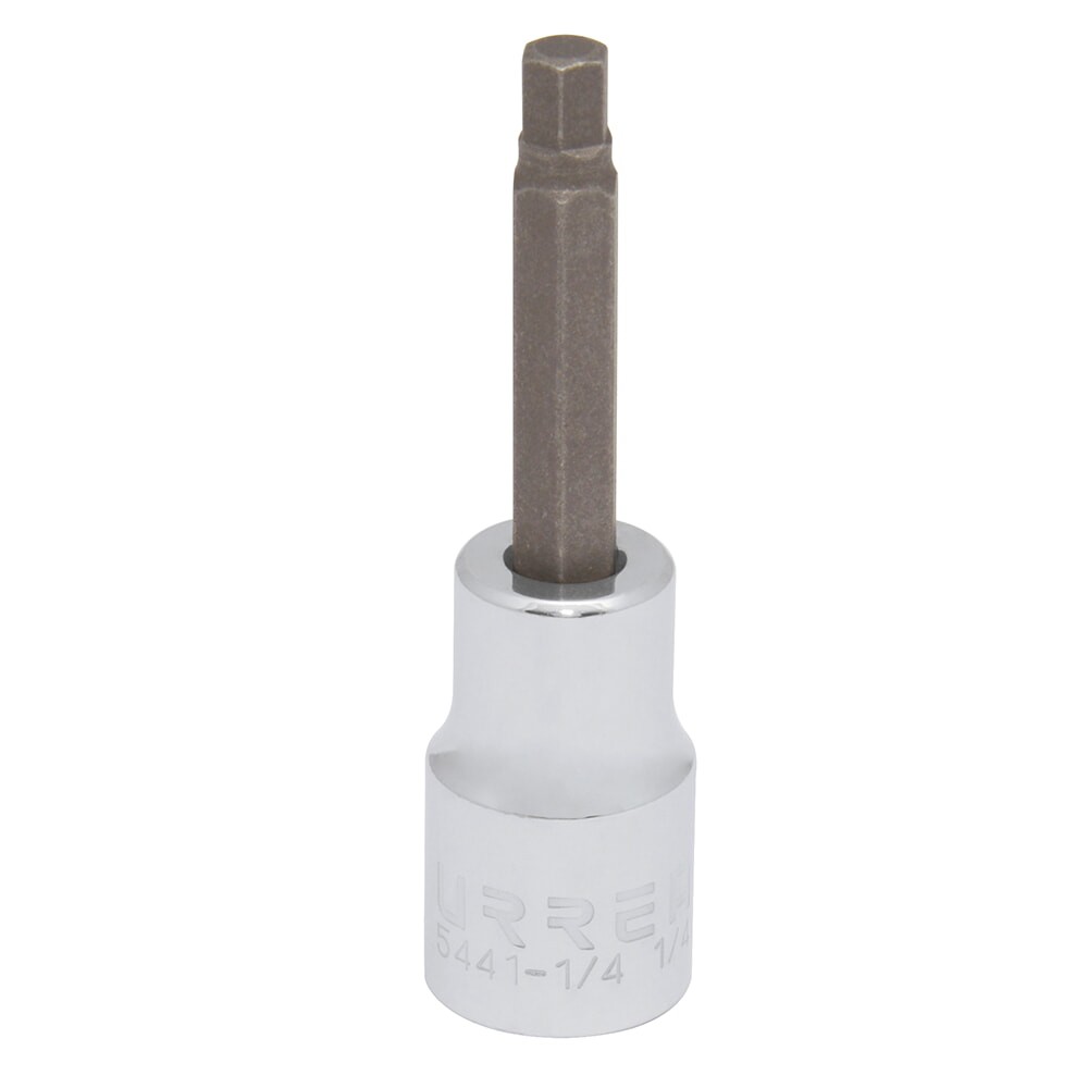 URREA 5441-1/4 Chrome 1/2" Drive Hex Bit Socket 1/4"
