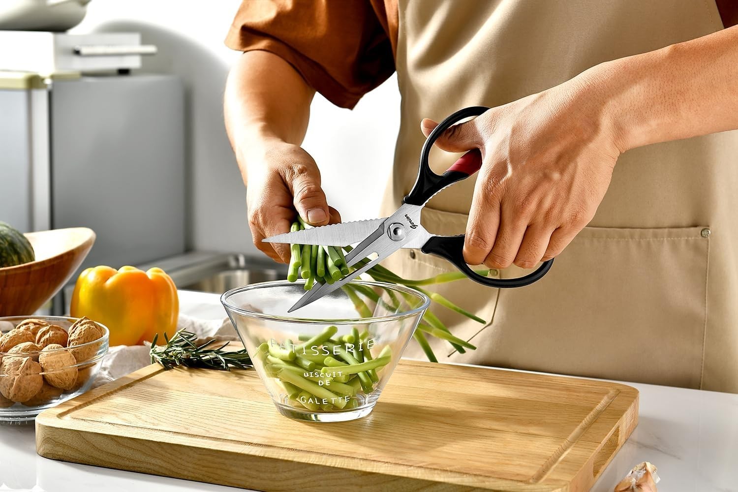 Kitchen Scissors - Heavy Duty Utility Come Apart Kitchen Shears for Chicken, ...