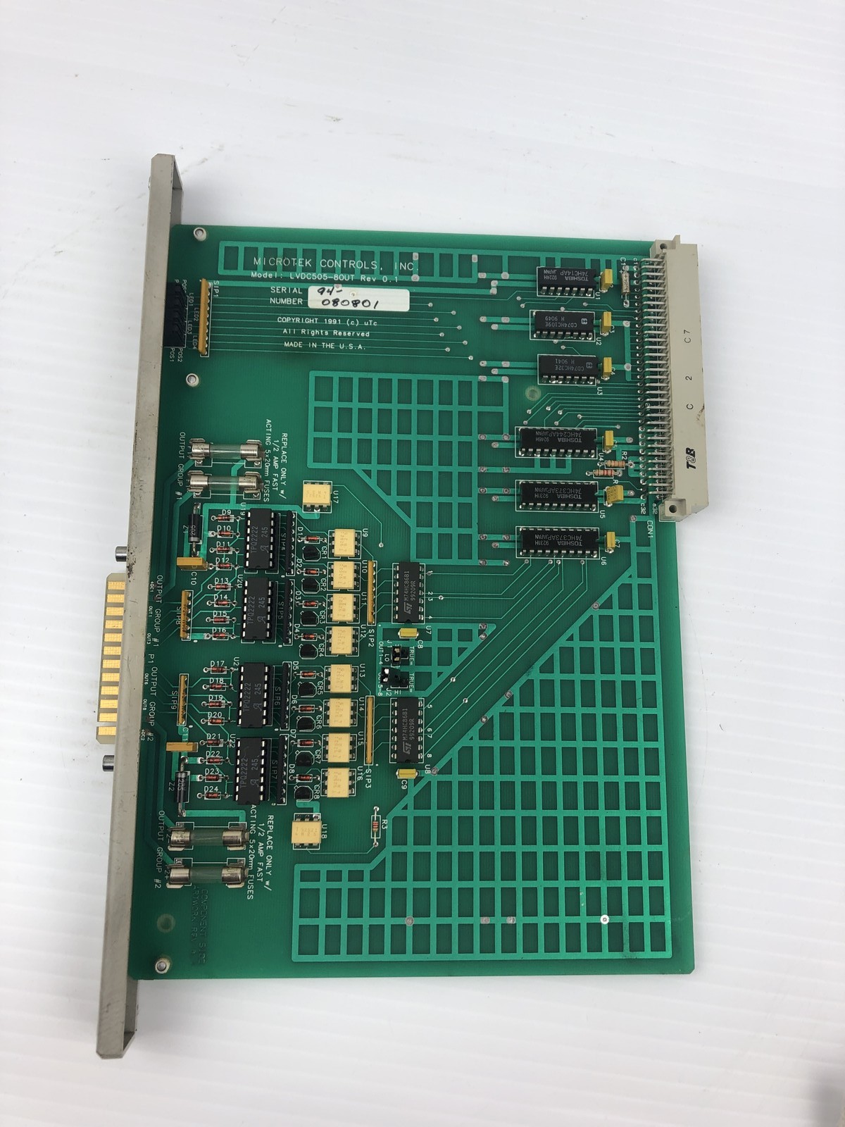 Microtek Controls LVDC505-80UT LVDC/TTL Output Module Rev 1