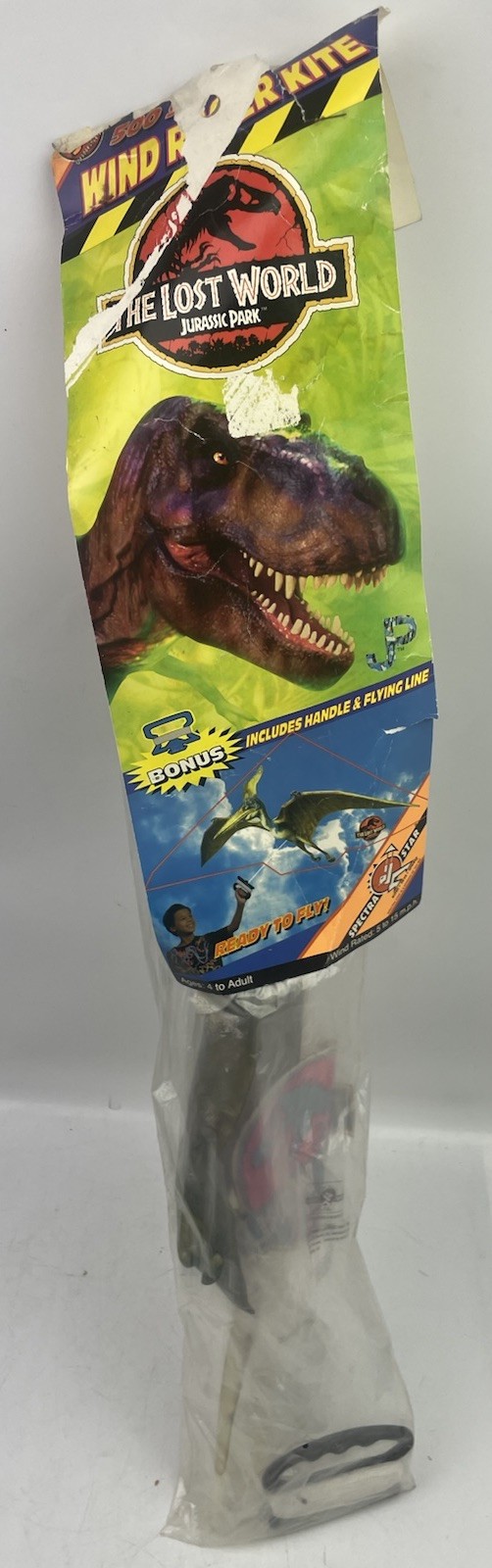 ⭐Vtg 1997 The Lost World Jurassic Park Pteranodon Dinosaur Wind Racer 500 Kite ⭐