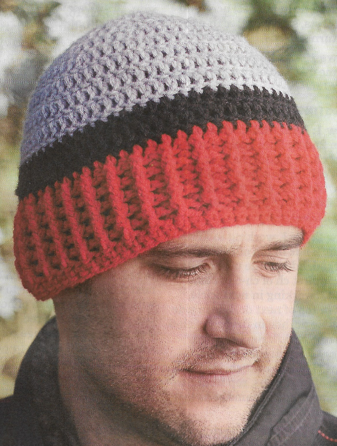 Adult Go Team! Beanie crochet pattern instructions