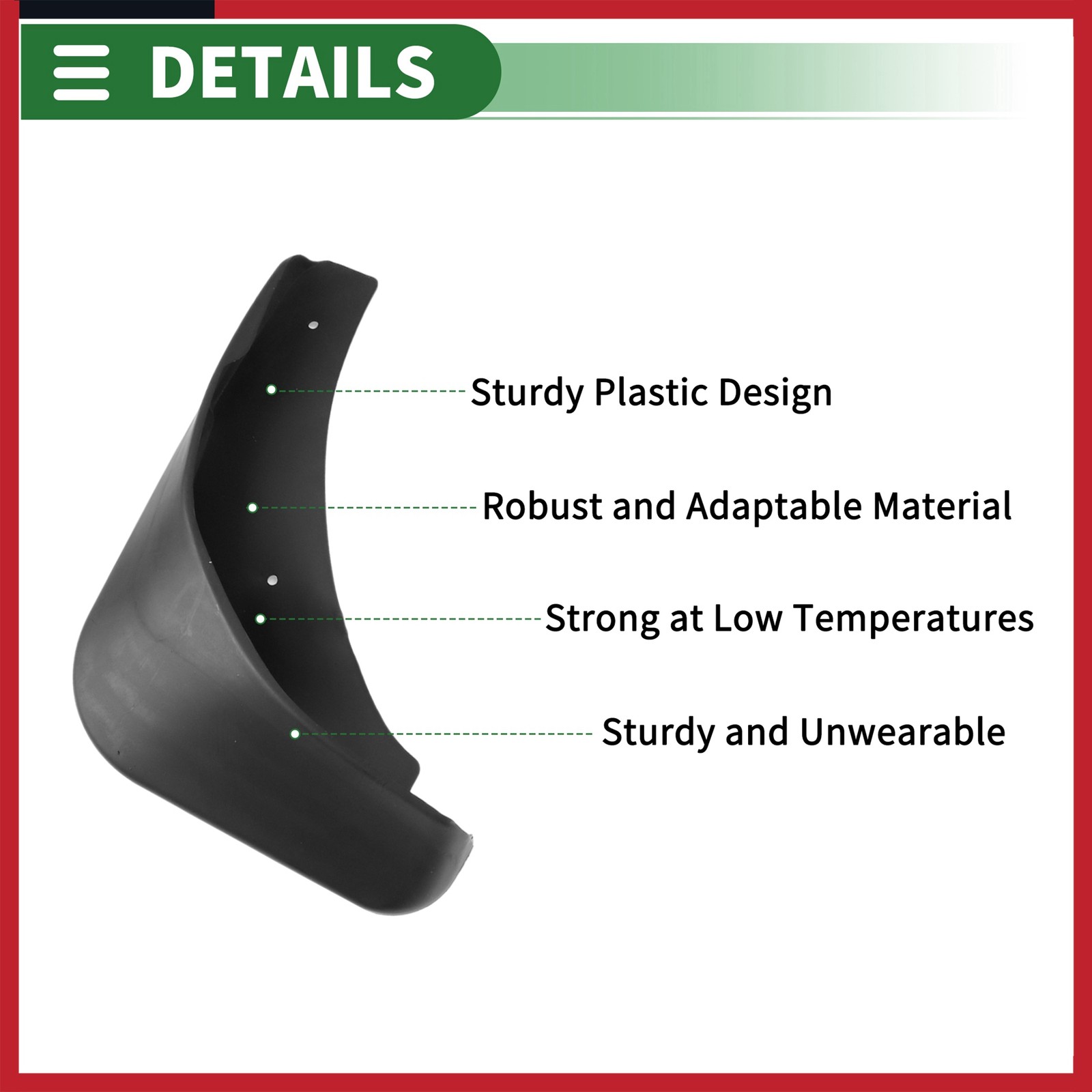 Mud Flaps Splash Guards Set Front Rear Mud Guards for Mitsubishi Galant 07-12