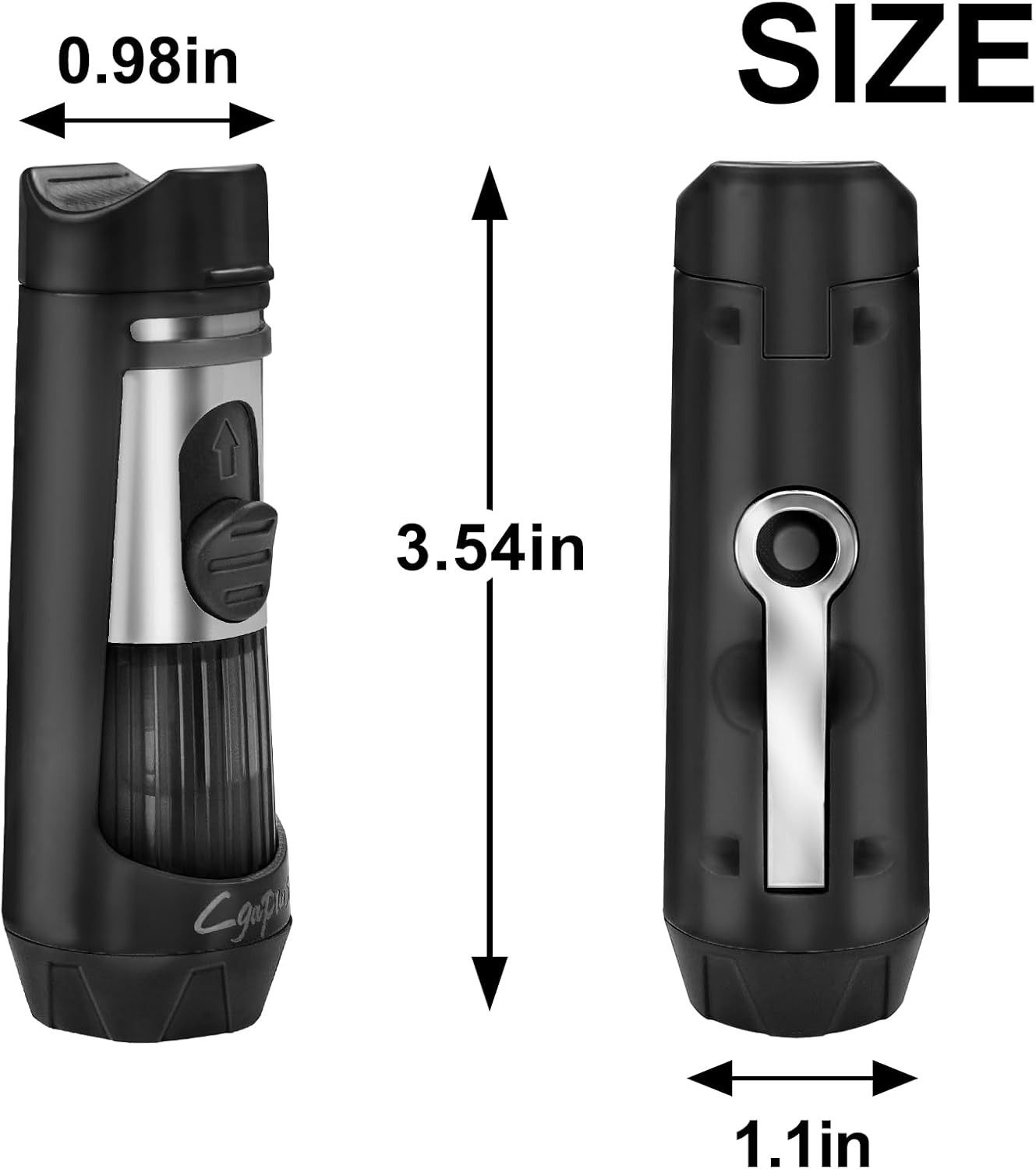 Cigar Torch Lighters Double Jet Butane Refillable Lighter with Cigar Punch