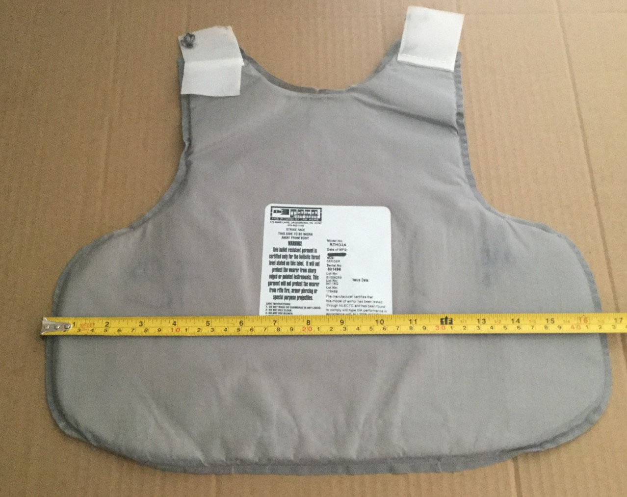 bullet proof  lvl IIIA body armor ballistic armor good to great 38R  medium 9798