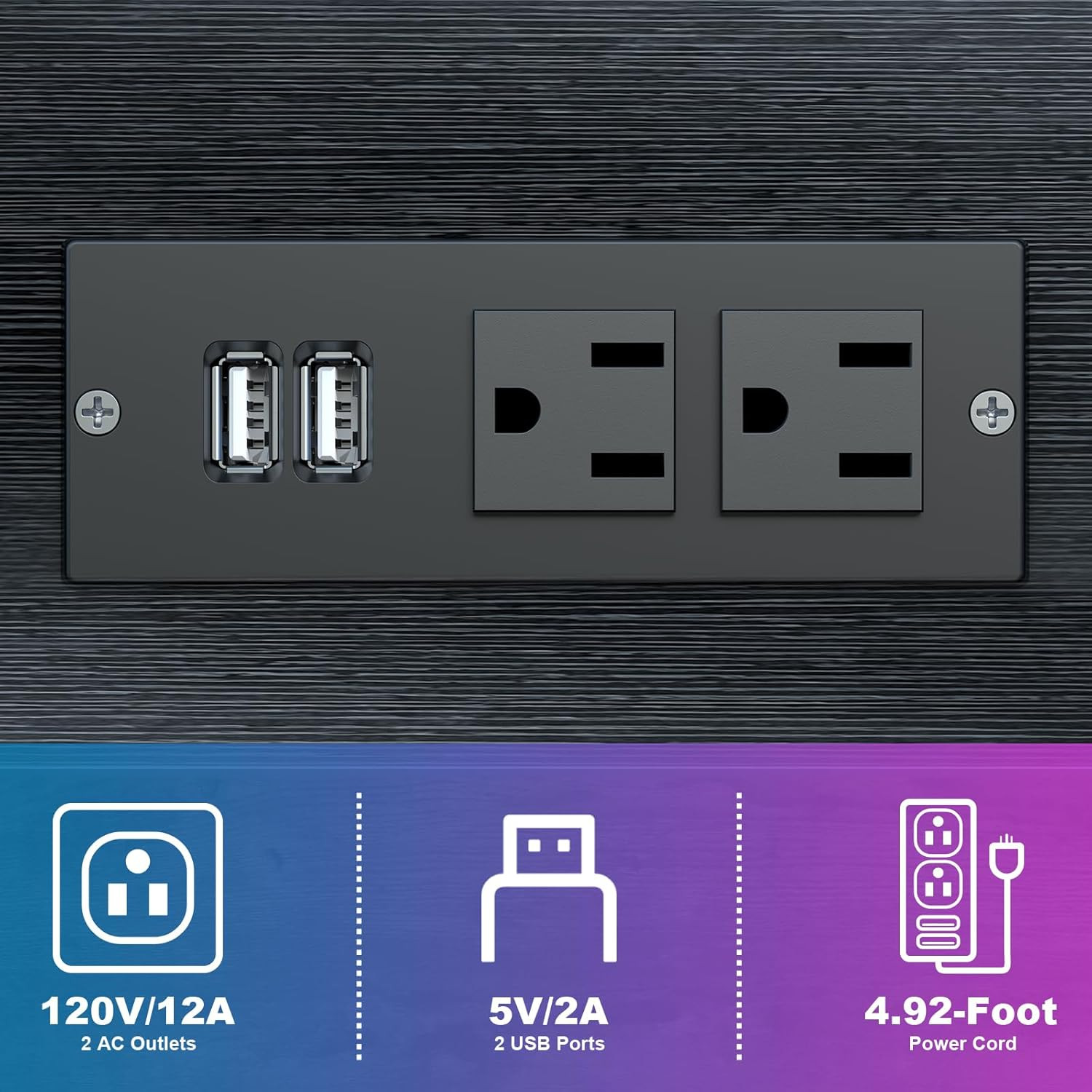 Height Adjustable PC Tower Stand with USB Charging & Locking Wheels