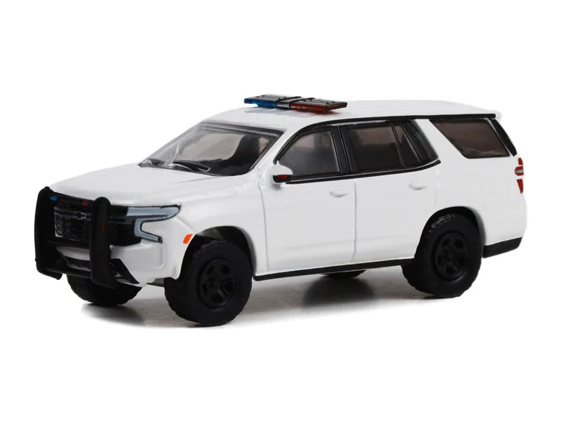 2022 Chevrolet Tahoe Police (PPV) w/ Lights 1:64 Scale Model - Greenlight 43001
