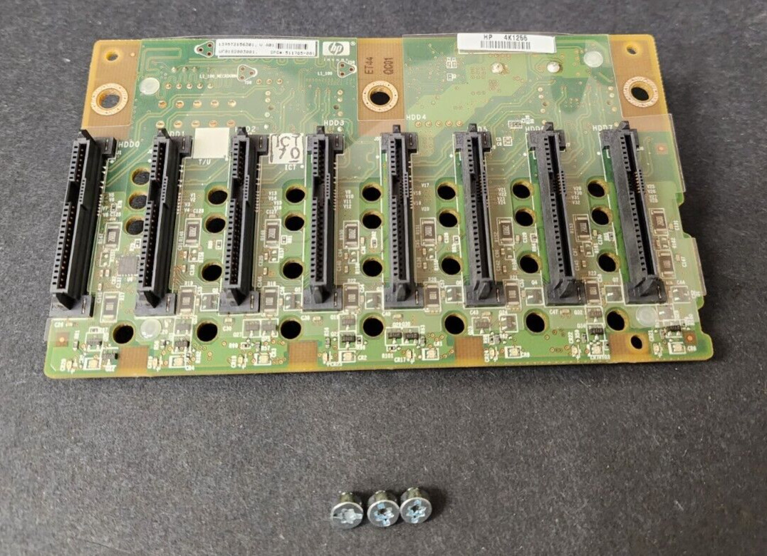 HP Proliant M350 G6 1395T2156301 WF0182003001 8 Bay Backplane Board Tested