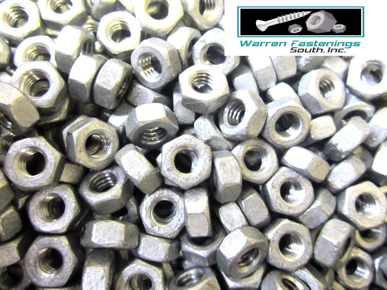 5/16-18 Finished Hex Nuts Hot Dipped Galvanized 500 Pieces