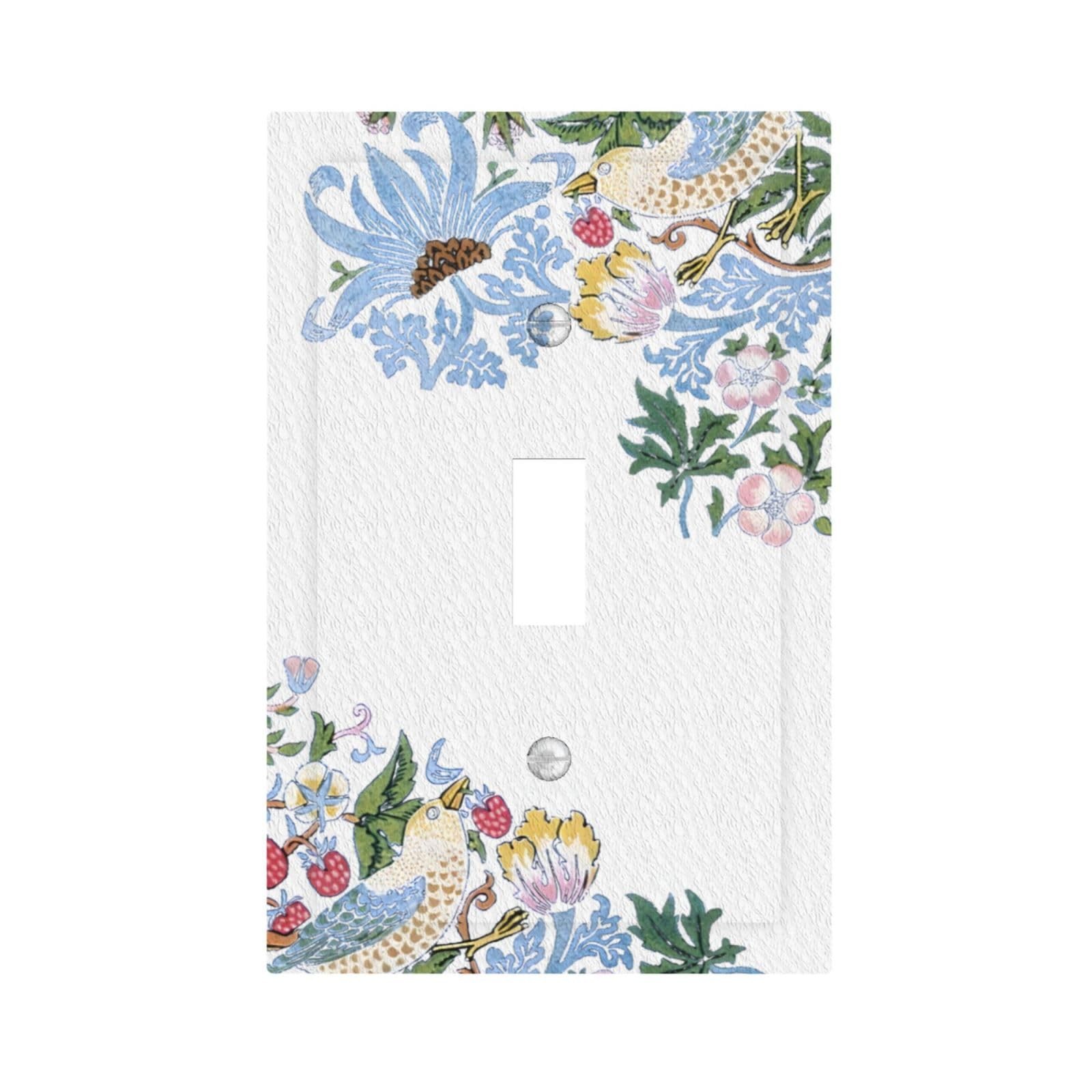 Luhuolu Switch Cover Rustic Morris Plant Bird 1 Gang