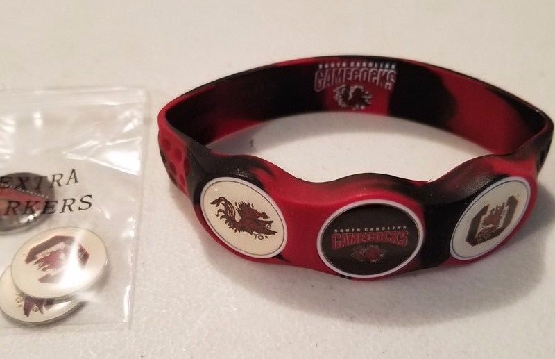 Wrist Skins Golf Ball Marker Bracelet,South Carolina Gamecocks, Magnetic, M or S