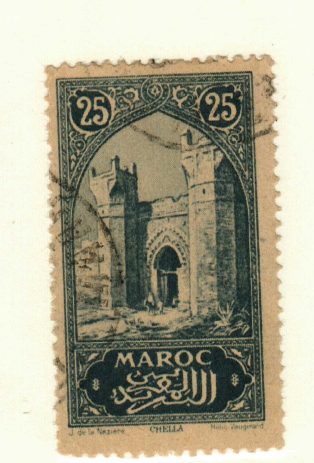 French Morocco #62 used