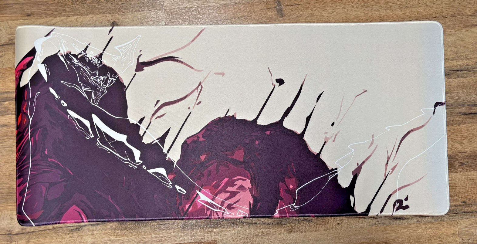Alextos Deskmat Kaiju - WINE (NEVER USED)