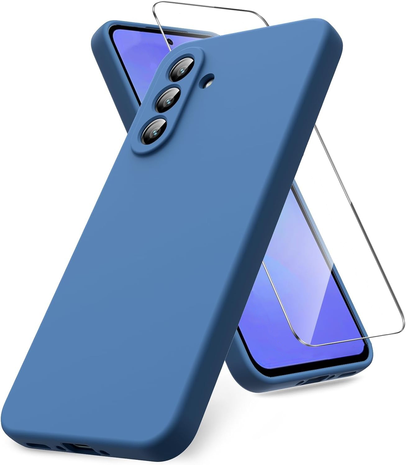 For Samsung Galaxy A36 5G Liquid Silicone TPU Soft Phone Case Shockproof Cover