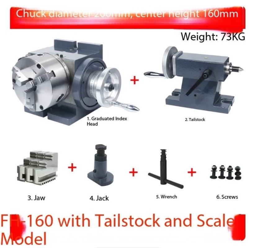 Universal Dividing Head Simple Vertical and Horizontal Manual Dividing Device