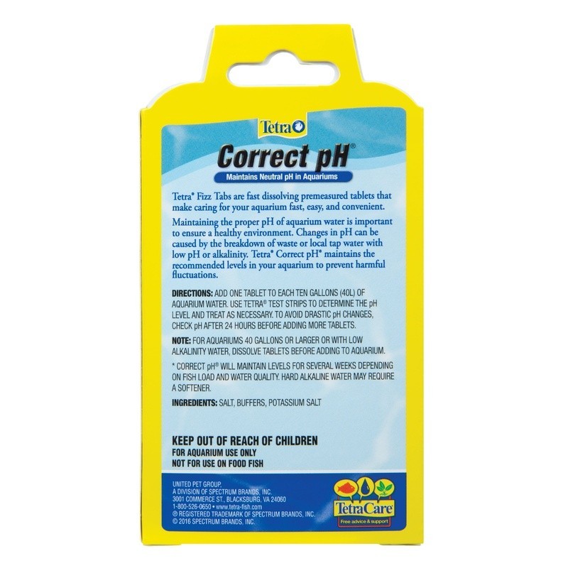 Aquarium pH Tablets 2 Pack Correct pH Maintain Neutral Level Fish Care 8 Count