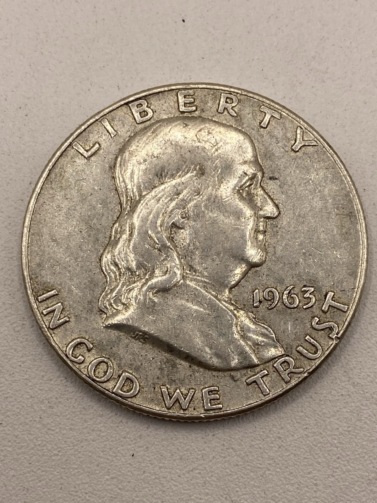 1963-D Franklin Half Dollar- 90% Silver-