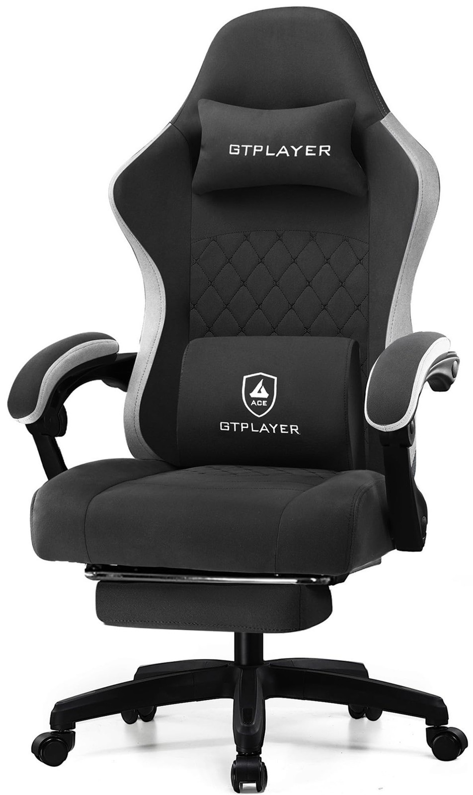 Gaming Chair, Computer Office Chair with Pocket Spring Cushion, Linkage Armre...