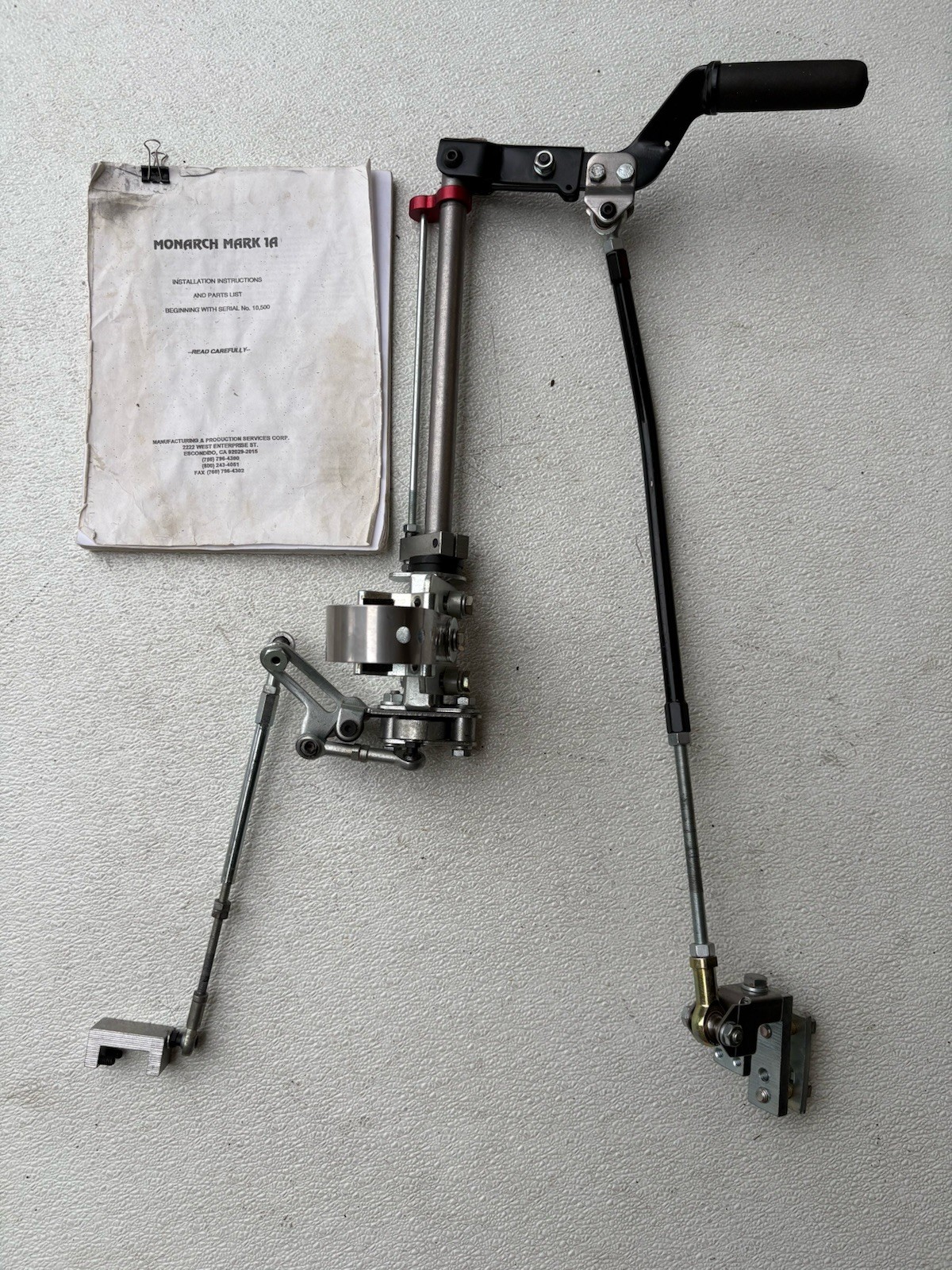 MPS handicap driver hand controls with accelerator lock out