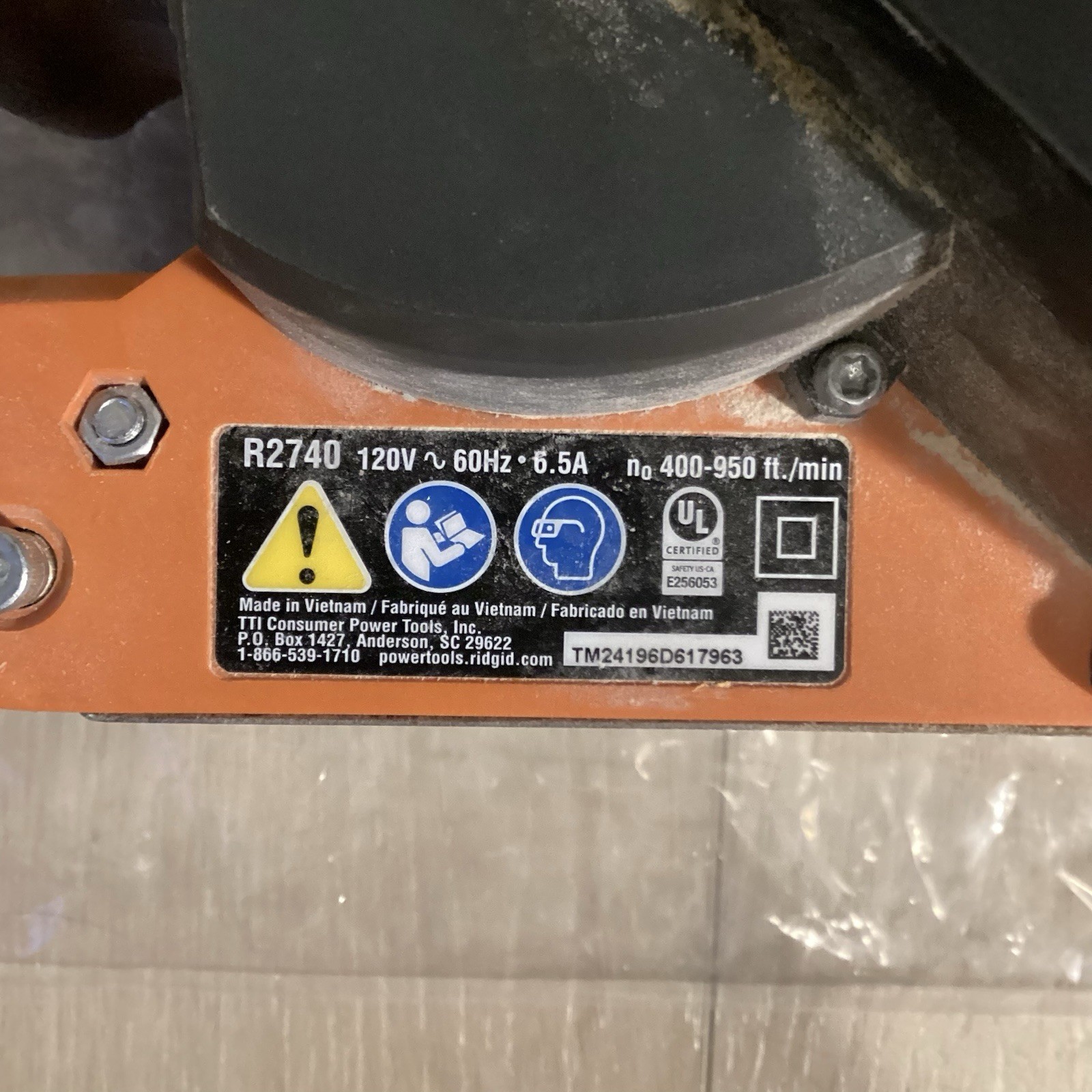 RIDGID 28533 Heavy Duty Variable Speed Belt Sander