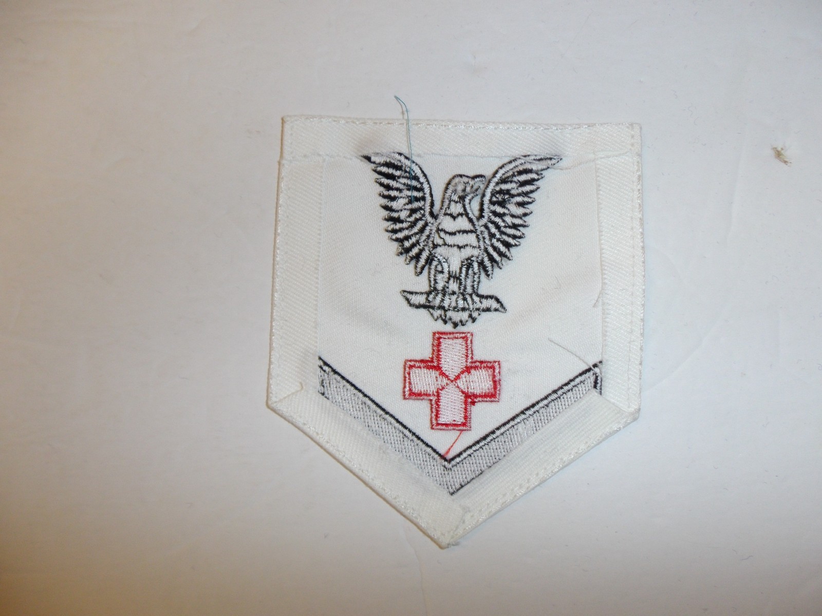 11004 WW2 US Navy Pharmacist's Mate 3rd Class Rate Corpsman White PB4