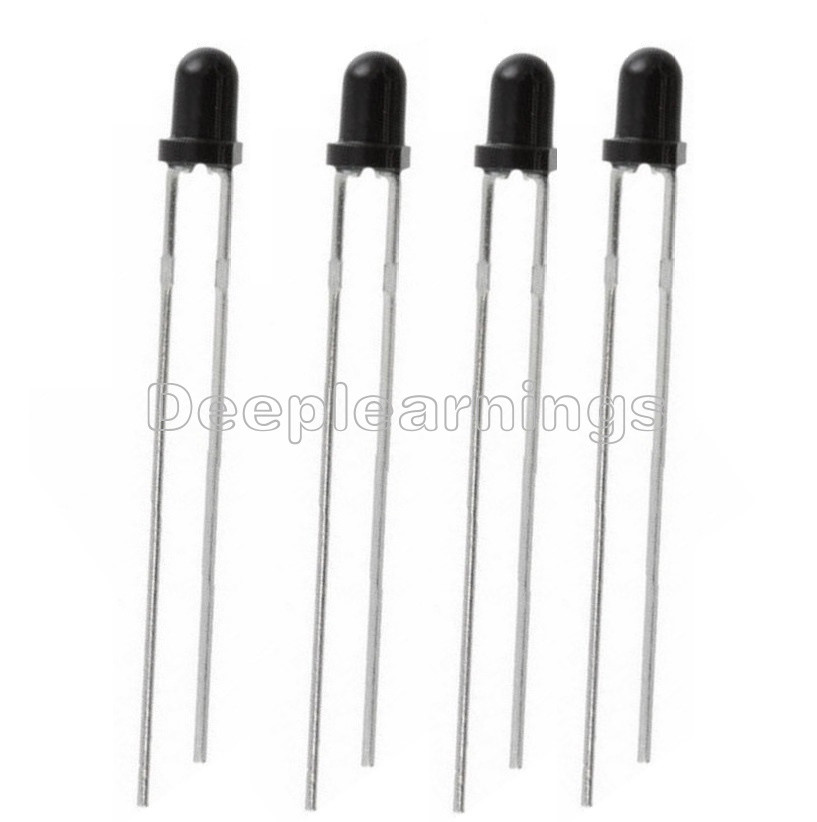 50 PCS 3mm 940nm IR Receiving infrared Receiving LED Lamp