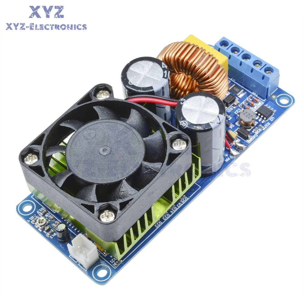 Digital IRS2092S 500W Mono Channel Amplifier Class D HIFI Power Amp Board W/ FAN