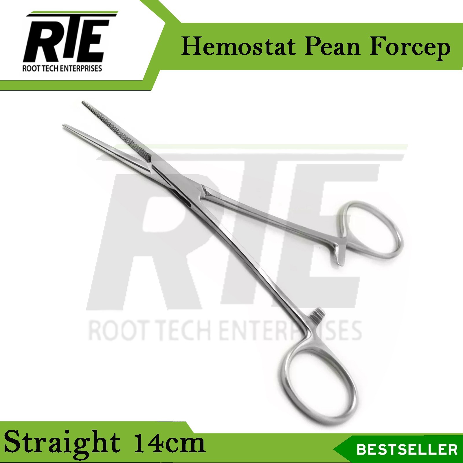 Hemostatic Rochester Curved Pean Clamp Locking Forceps 5.5'' Surgical Artery New