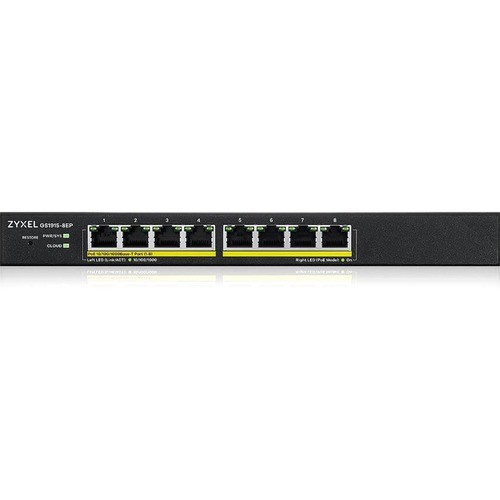 ZYXEL GS1915-8EP 8-Port Gigabit Smart Nebula Cloud Managed PoE Switch | 8 PoE+ P