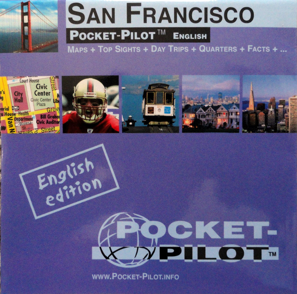 NEW 2006~MAP OF SAN FRANCISCO~PocketPilot Map w/Top Sights & Subways. Waterproof