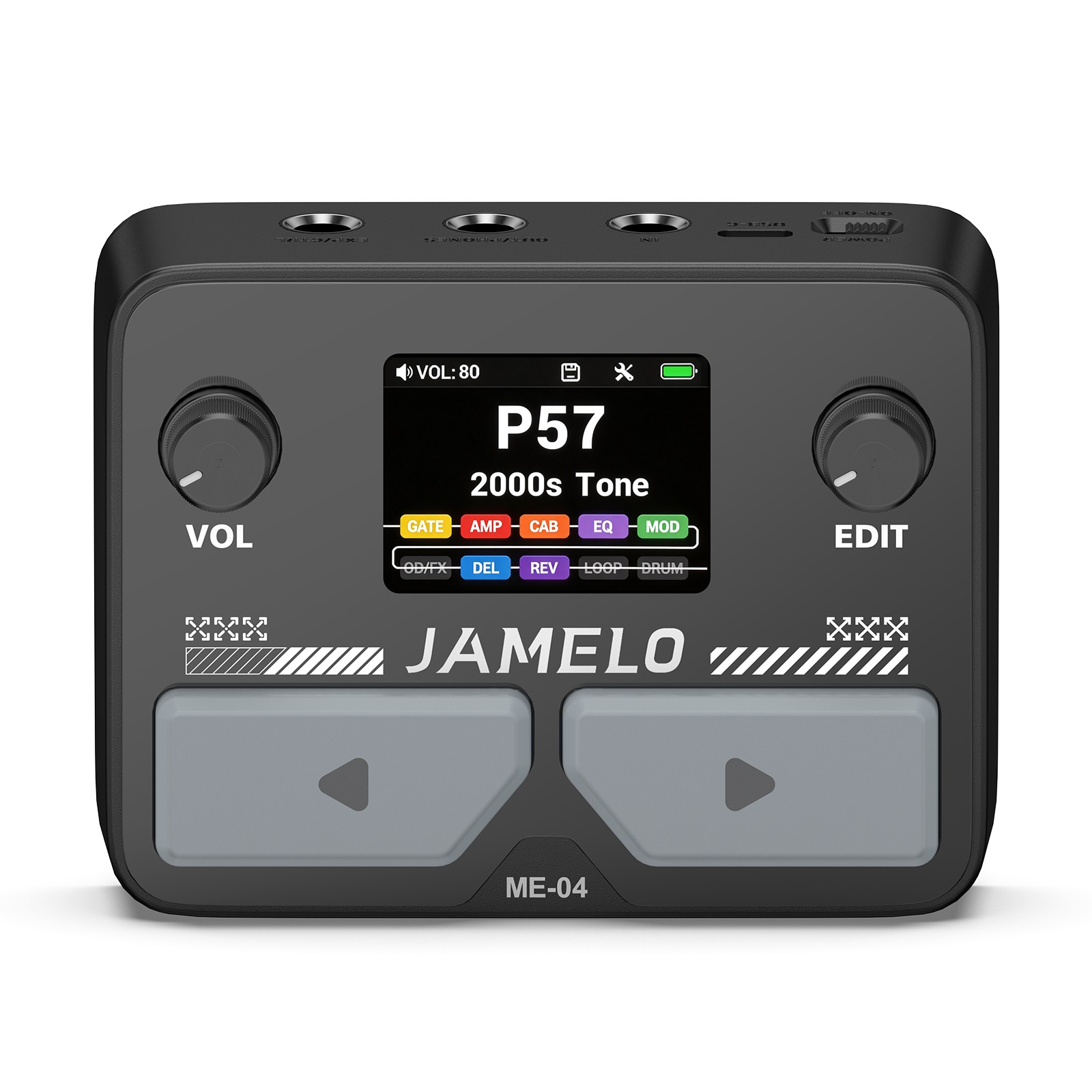 JAMELO MINI Pocket Multi-Effects Guitar Pedal Effects Processor w/ 10 Effects
