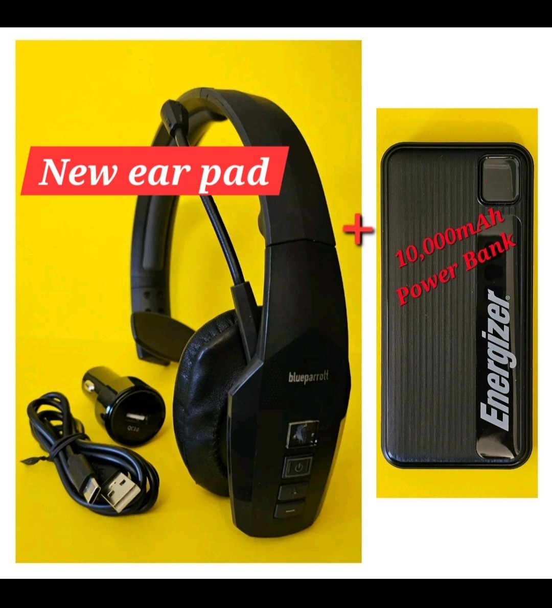 Blueparrott B450-XT Bluetooth Headset for Trucker Blue Parrott