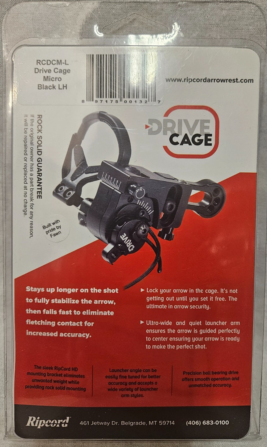 Ripcord Drive Cage Left Hand Micro Adjust