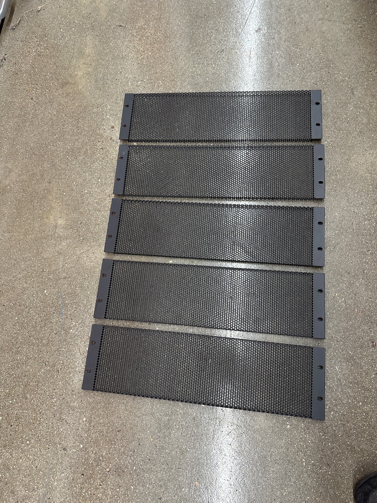 Lot of 5x 3U Rack Vent Panels