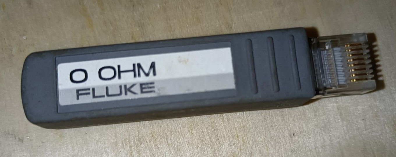 Fluke Networks  0 Ohm RJ45 Adapter