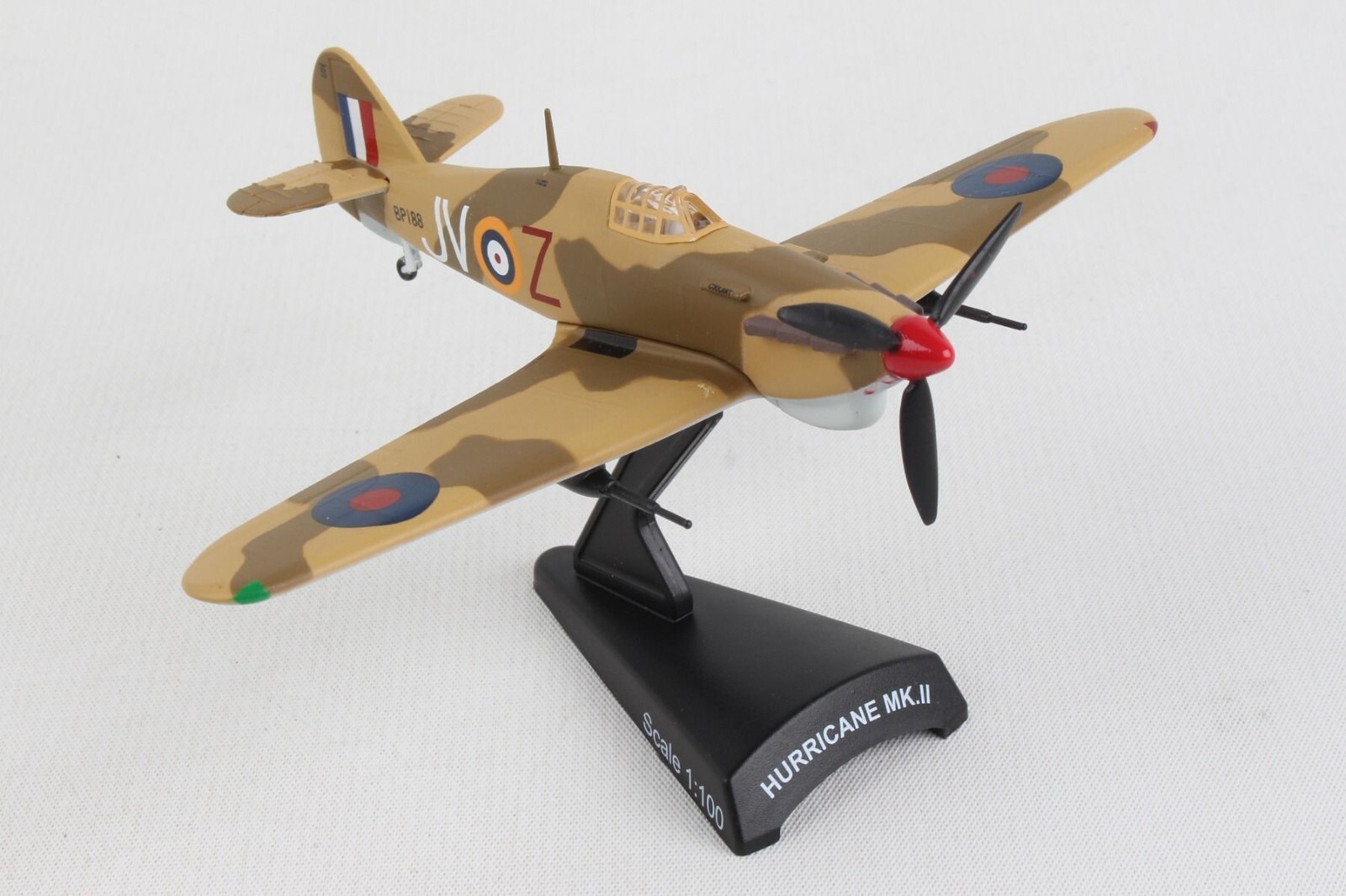 POSTAGE STAMP (PS5340-3) RAF "HURRICANE" MARK II 1:100 SCALE DIECAST METAL MODEL