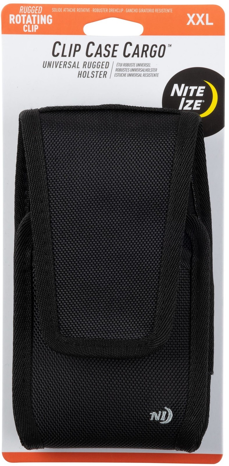Nite Ize Clip Case Cargo Universal Rugged Holster, XXL - Black