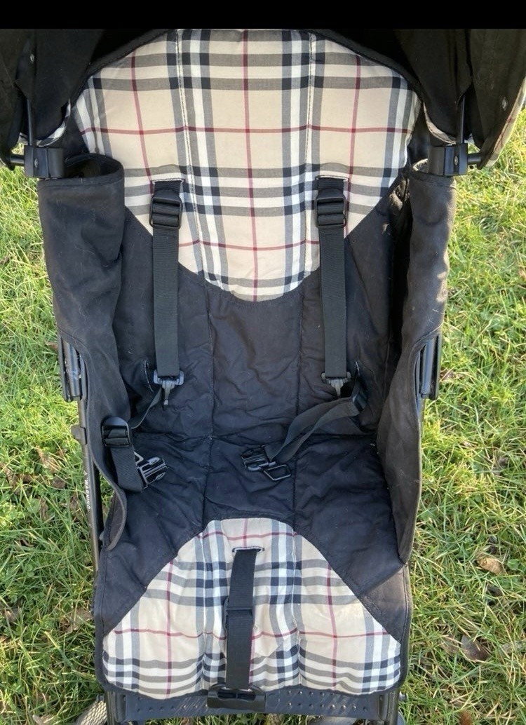 McLaren Burberry Stroller Umbrella RARE nova Check
