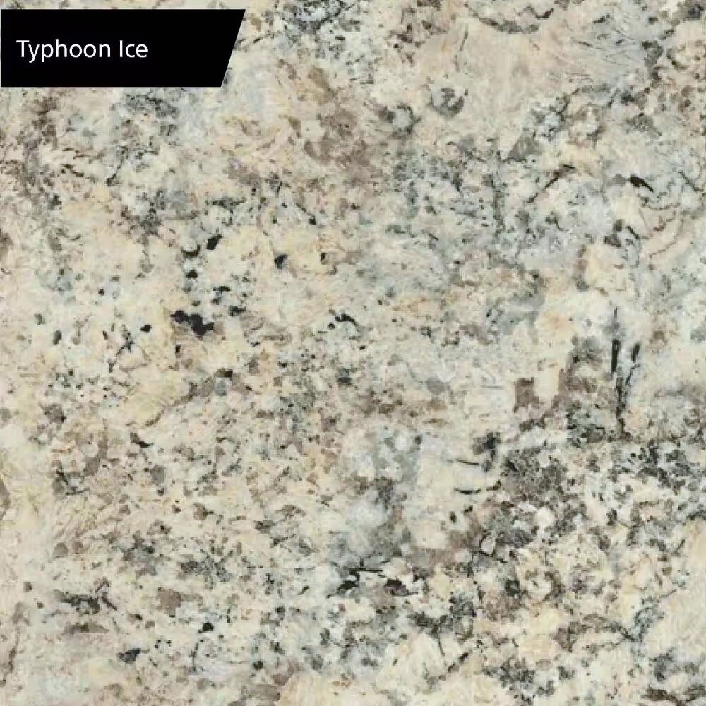 Hampton Bay Laminate End Cap Kit with Integrated Backsplash in Typhoon Ice