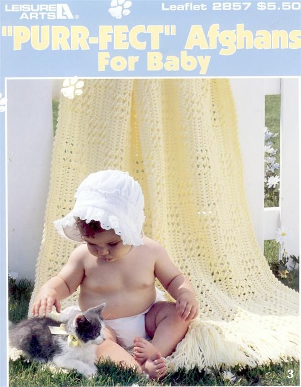 NEW PURR-FECT AFGHANS 7 WONDERFUL BABY AFGHAN DESIGNS