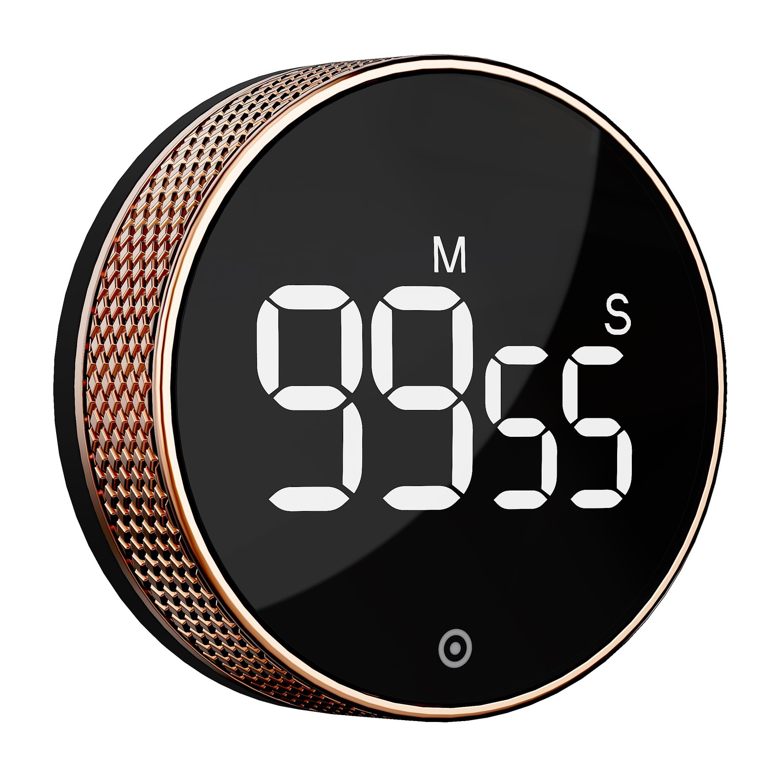 LED Digital Kitchen Timer Rose Gold Adjustable Volume Brightness Display