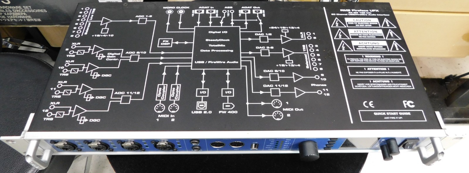RME Fireface UFX USB Audio Interface AD/DA Analog Digital Converter
