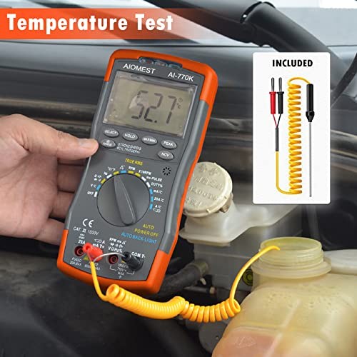 Automotive Multimeter Engine Analyzer, Digital DMM Meter AI Automotive DMM