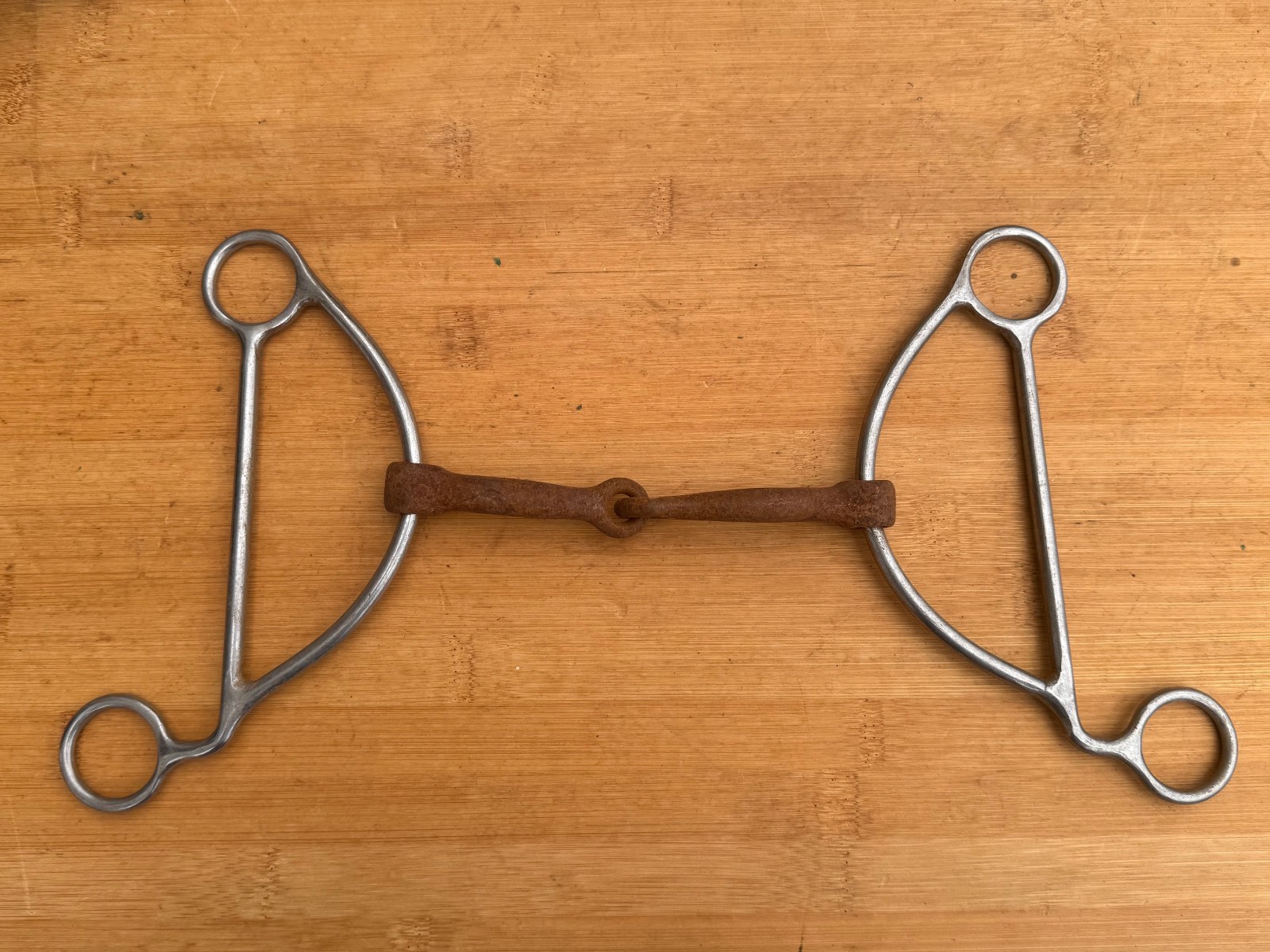 Western Gag Bit w Sweet Iron Mouth ~ Barrel Racing ~ Rodeo ~ 5"