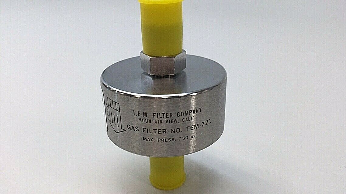 T.E.M. Filter Company TEM-721 Gas Filter Max Pressure 250 PSI