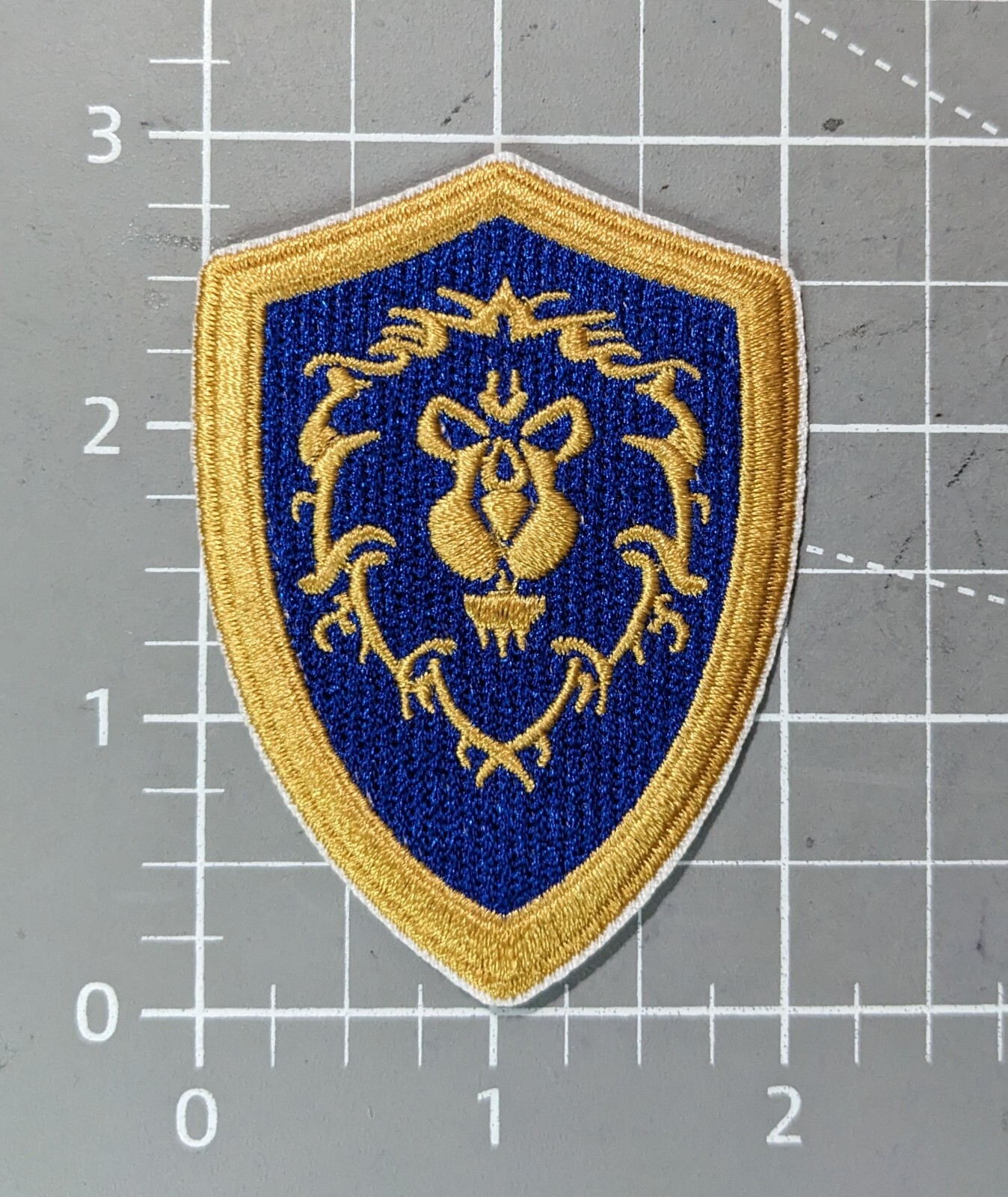 Warcraft Alliance Patch Blizzard Video Games Embroidered Iron On Patch 3x2"
