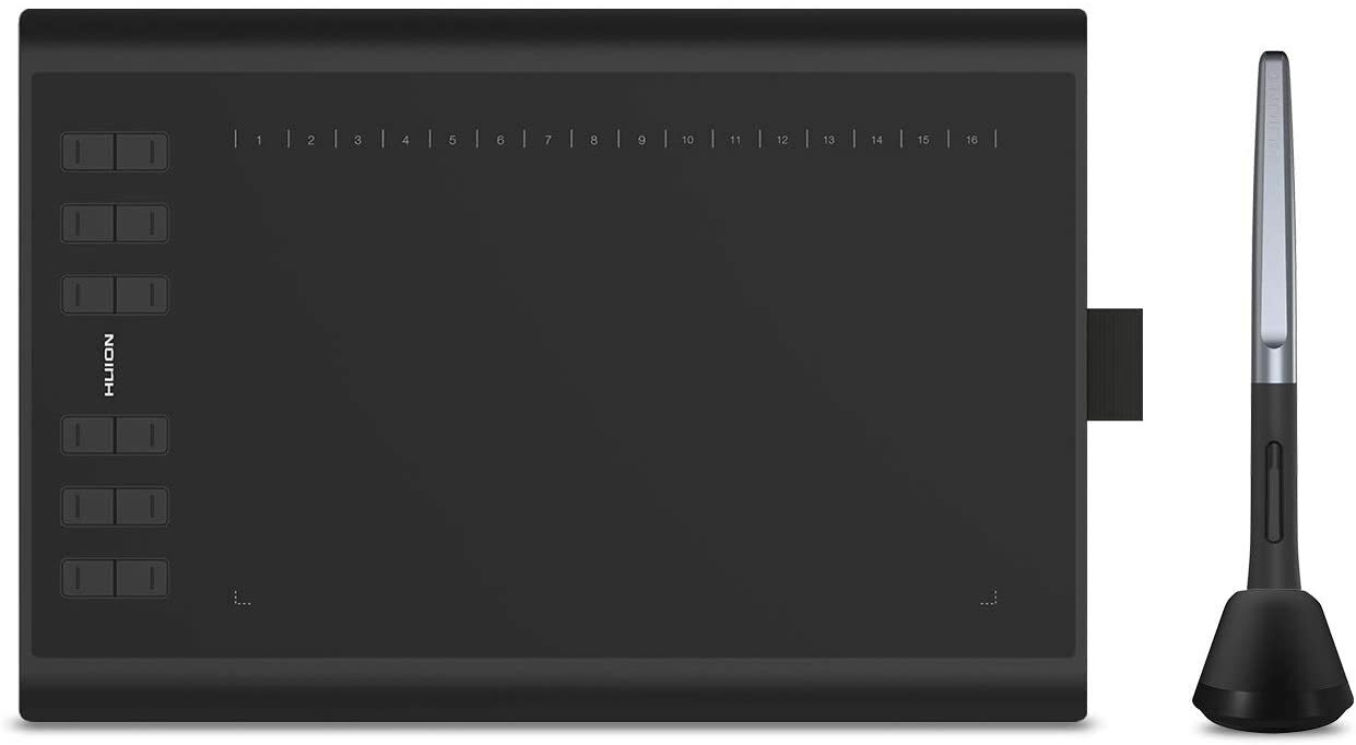 Huion H1060P Battery Free Graphic Drawing Tablet 10 x 6.25'' 8192 Pen Pressure