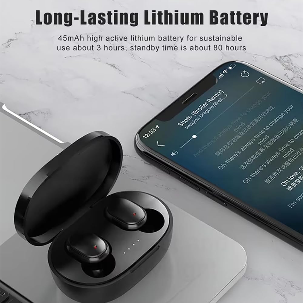 TWS Bluetooth Wireless Earbuds Waterproof Bluetooth 5.0 Headset Noise Cancelling