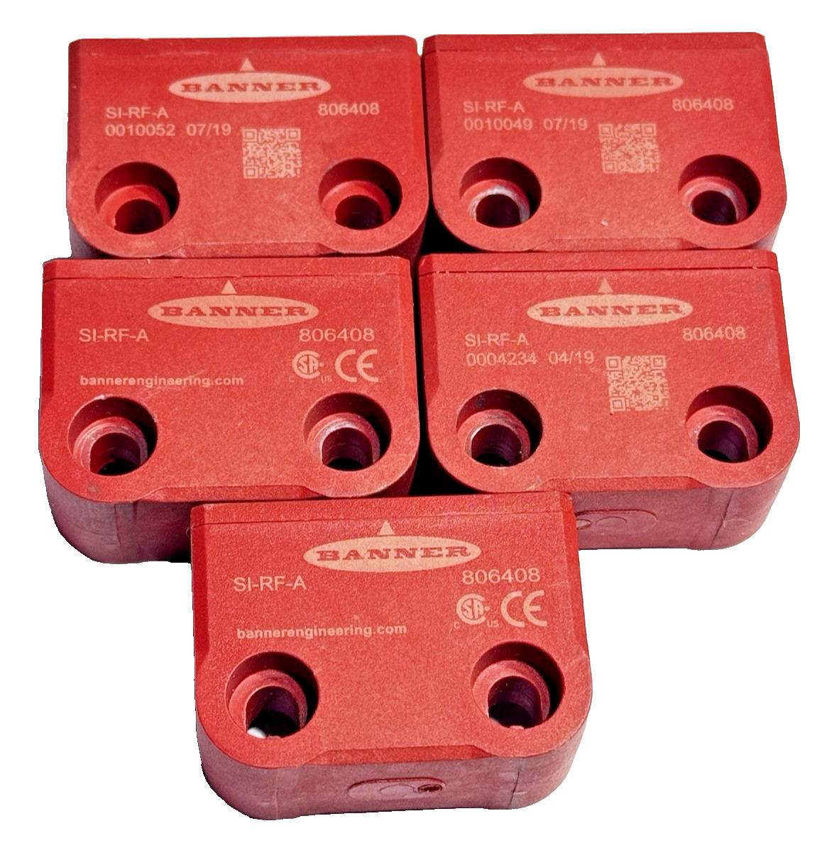 Lot of 5 each Banner SI-RF-A 806408 Safety Switch Standard Actuator