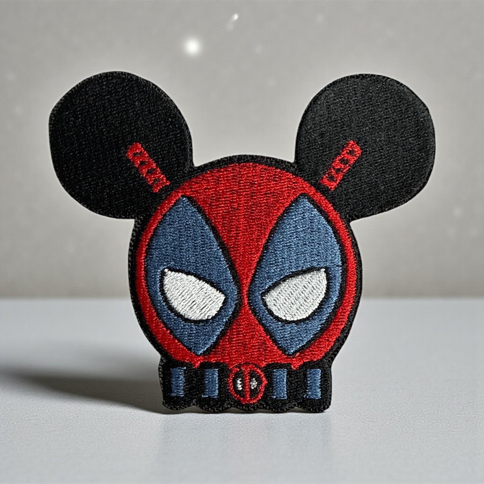 Deadpool Mickey Embroidery Patch 3.52" X 4.11"